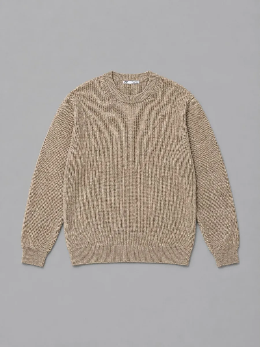 Zara jersey acanalado beige, vendido